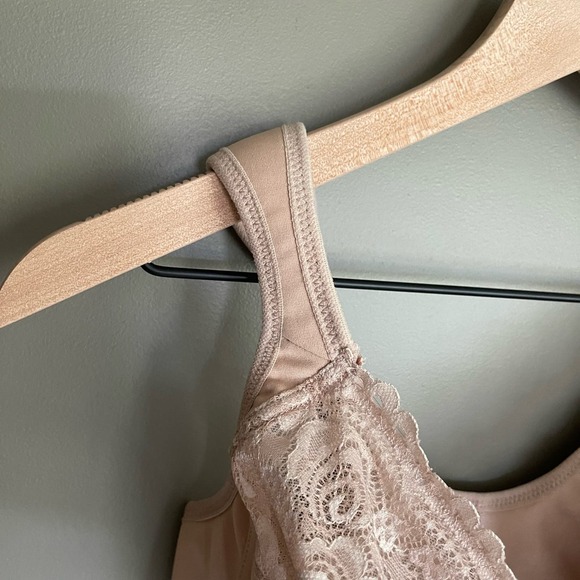 Glamorise Wonderwire Front Closure Bra in Cafe Size 34G Nude‎ Tan Cream Lace - Picture 8 of 16